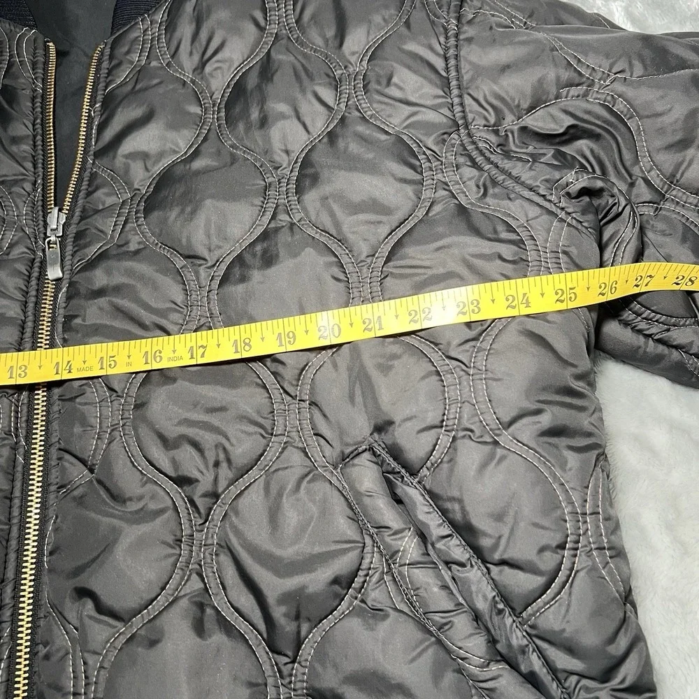 Sean John Jacket Men Size Large Reversible Bomber Puffer Coat Y2K Black